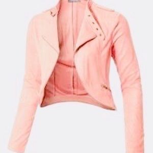 Mauve crop jacket